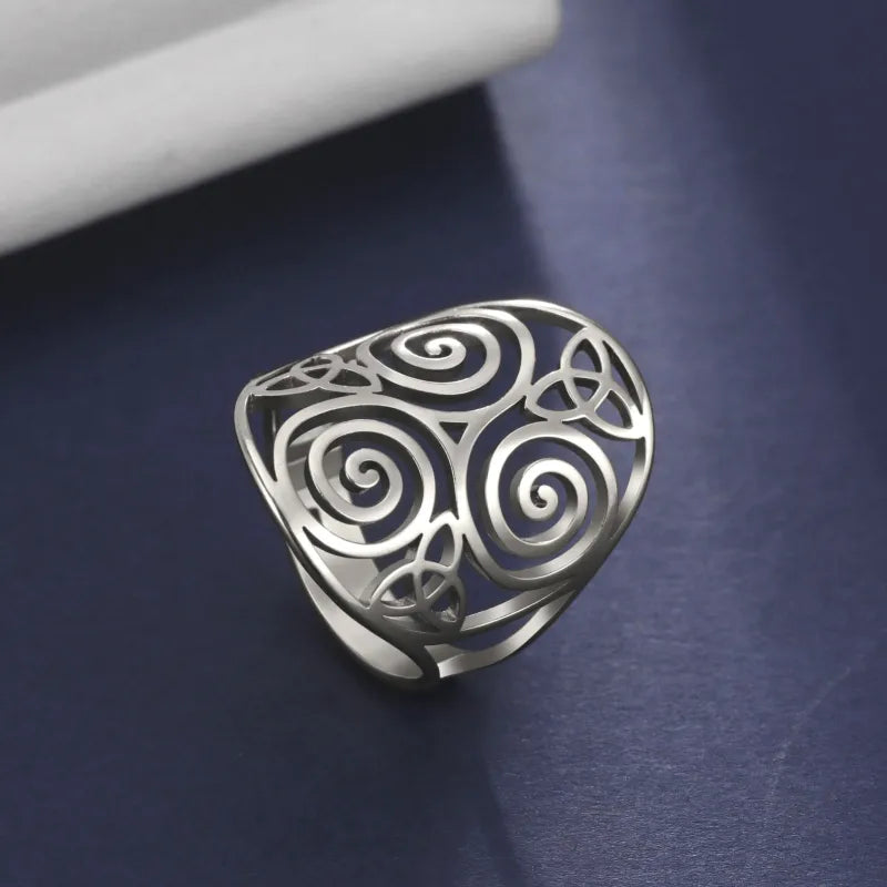 Triskell Silver Ring